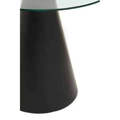 Azalea Round Clear Glass Top Dining Table Orsina