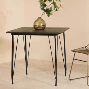 Orsina Dining Table with Minimalist Design and Black Metal Legs for Modern Interiors