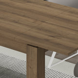 Decortie Dining Table with a rustic wooden finish and sturdy legs for modern dining spaces