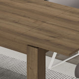Decortie Dining Table with a rustic wooden finish and sturdy legs for modern dining spaces