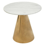 Azalea White Marble Top Dining Table Orsina