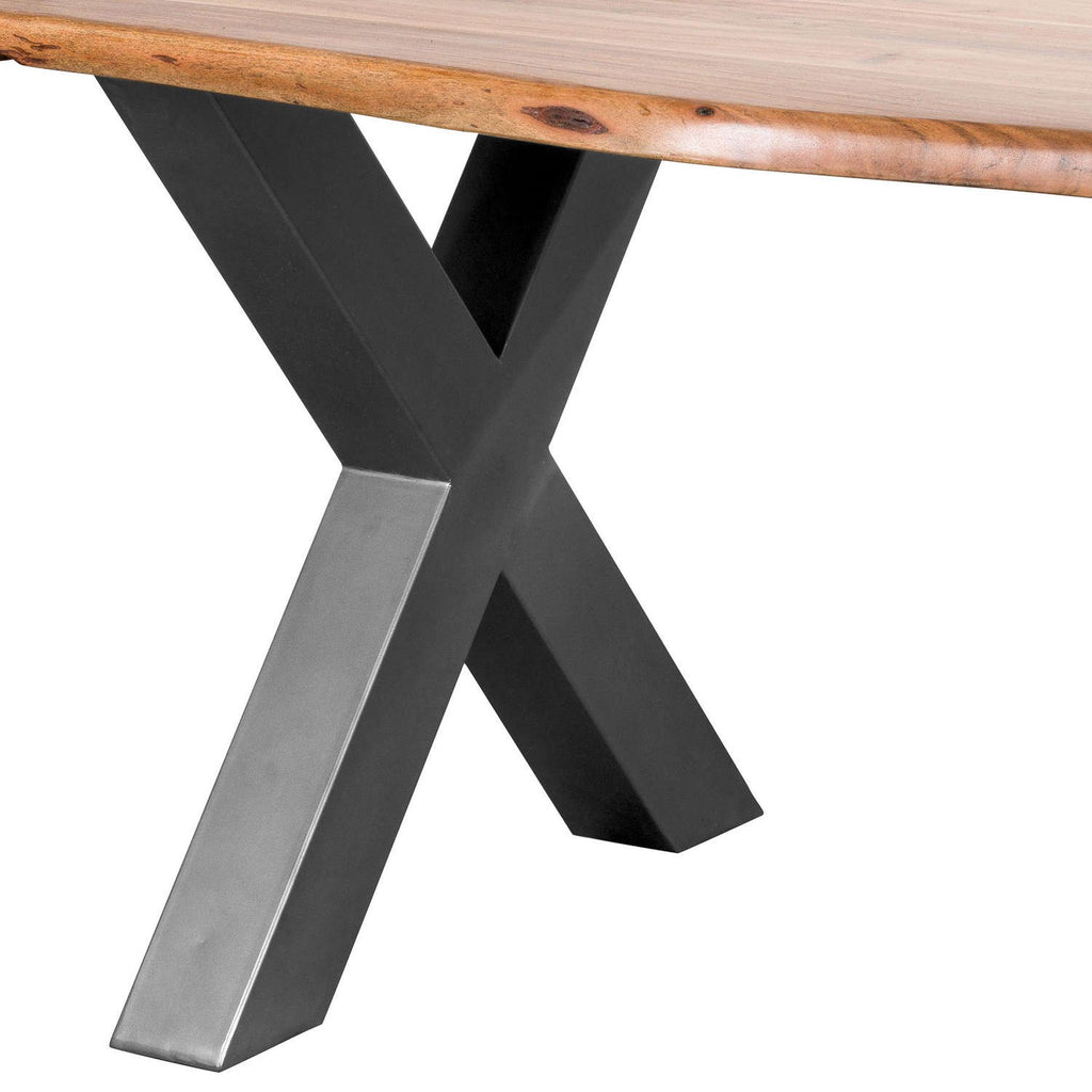 Shades 4 Seasons Rustic Wooden Dining Table with Bench Shades 4 Seasons