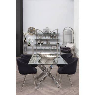 Allure Rectangular Intersected Base Dining Table Orsina