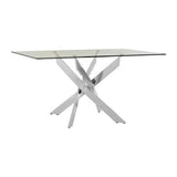 Allure Rectangular Intersected Base Dining Table Orsina