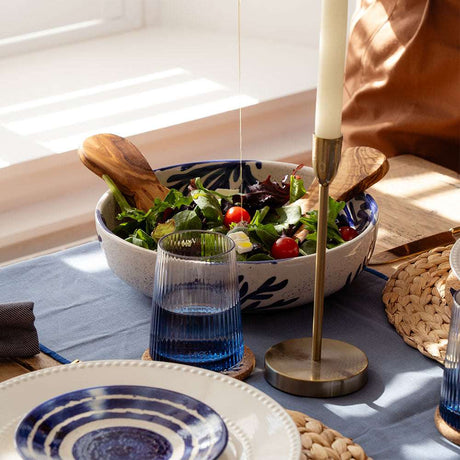 Elegant Selbrae House Salad Bowl with fresh greens, served on a stylish dining table setting