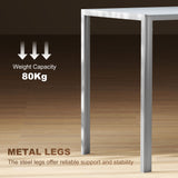 Wise Galleria Dining Table with metal legs and 80kg weight capacity for strength and stability