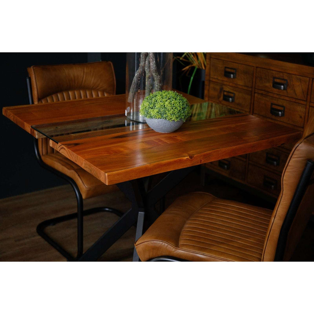Live Edge Collection Square River Dining Table Shades 4 Seasons