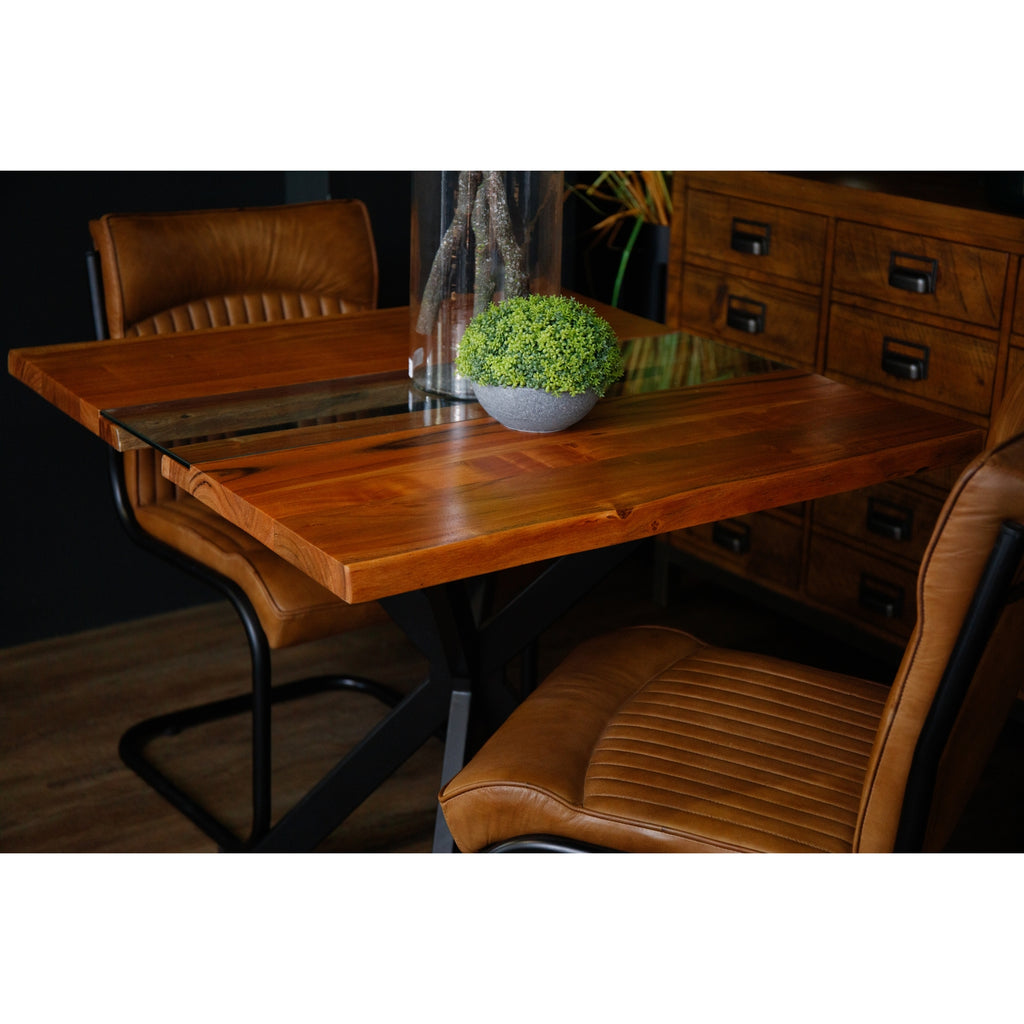 Live Edge Collection Square River Dining Table Shades 4 Seasons