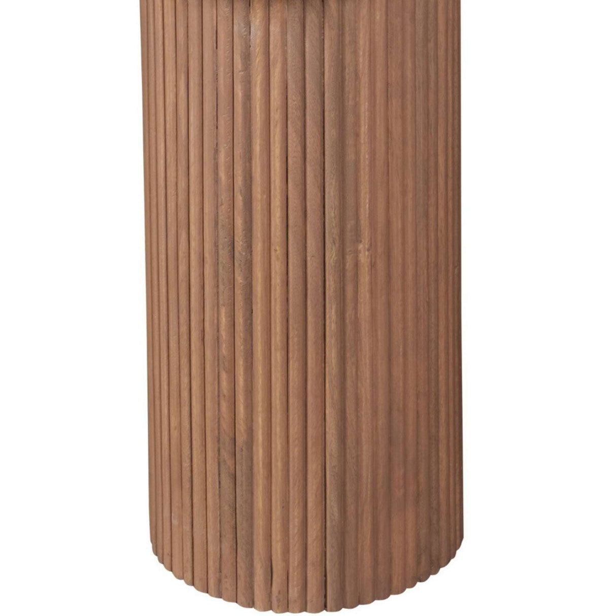 Bundi Natural Marble & Wood Pedestal 6-8 Seater Dining Table Verty Furniture