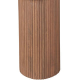 Bundi Natural Marble & Wood Pedestal 6-8 Seater Dining Table Verty Furniture