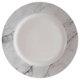 Avie 16 Piece White And Grey Marble Effect Dinner Set Orsina