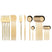 Kitchen Essentials Gold Cutlery Dinnerware Set gold Kitchen Essentials