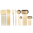Kitchen Essentials Gold Cutlery Dinnerware Set gold Kitchen Essentials