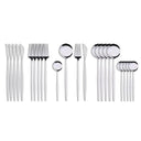 Kitchen Essentials Gold Cutlery Dinnerware Set Silver Kitchen Essentials