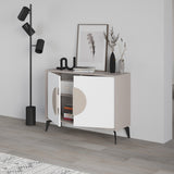 Decortie stylish sideboard display unit with modern design and two cabinet doors for storage