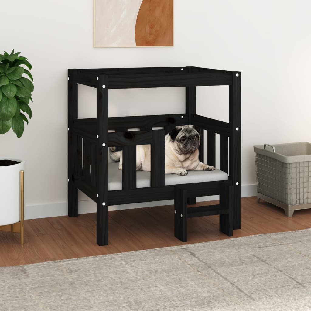 vidaXL Dog Bed 55.5x53.5x60 cm Solid Wood Pine vidaXL