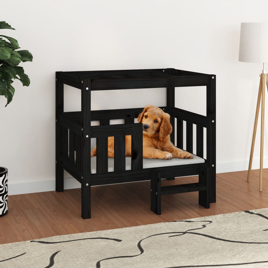 vidaXL Dog Bed 55.5x53.5x60 cm Solid Wood Pine vidaXL