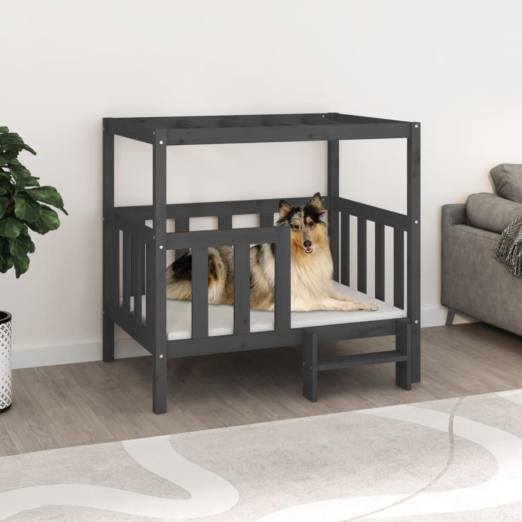 vidaXL Dog Bed 55.5x53.5x60 cm Solid Wood Pine vidaXL