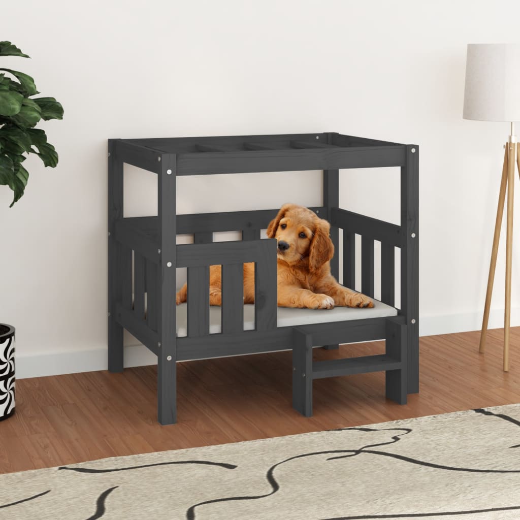 vidaXL Dog Bed 55.5x53.5x60 cm Solid Wood Pine vidaXL