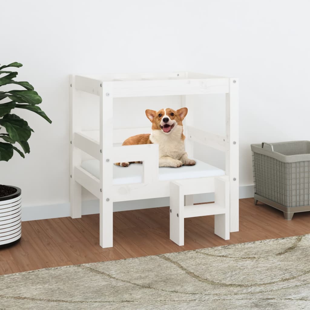 vidaXL Dog Bed 55.5x53.5x60 cm Solid Wood Pine vidaXL
