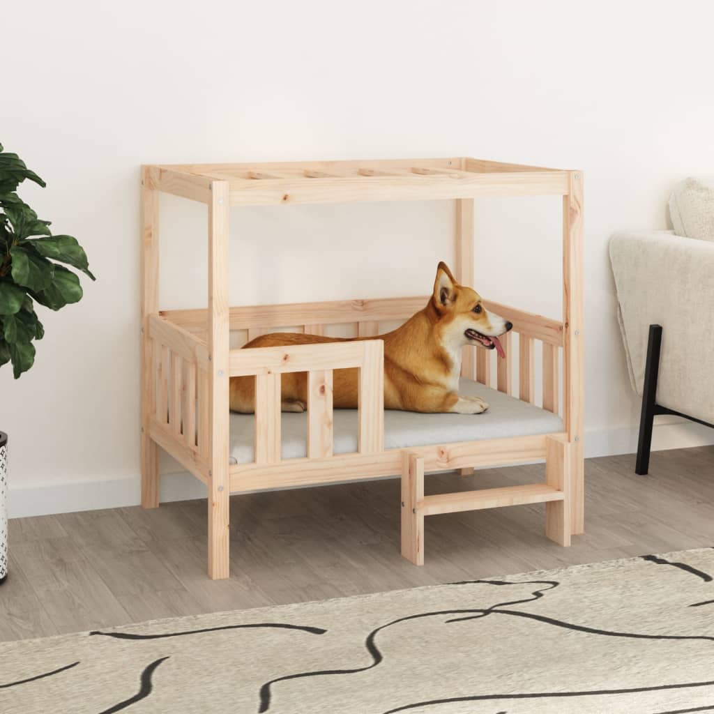 vidaXL Dog Bed 55.5x53.5x60 cm Solid Wood Pine vidaXL