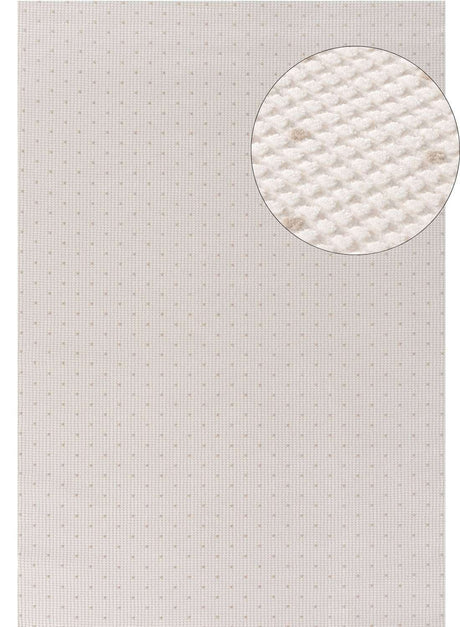 Textured Dots Rug in neutral tones with detailed close-up view of material for stylish home decor