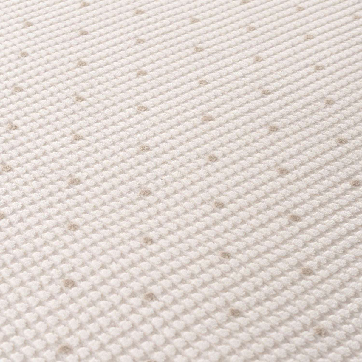 Cream Dots Rug with a subtle dotted pattern, perfect for enhancing modern home decor