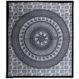 Double Cotton Bedspread and Wall Hanging - Mono - Elephant Mandala AW-Dropship