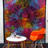 Double Cotton Bedspread and Wall Hanging - Peaceful Buddha AW-Dropship