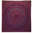 Double Cotton Bedspread and Wall Hanging - Classic Mandala - Purple AW-Dropship