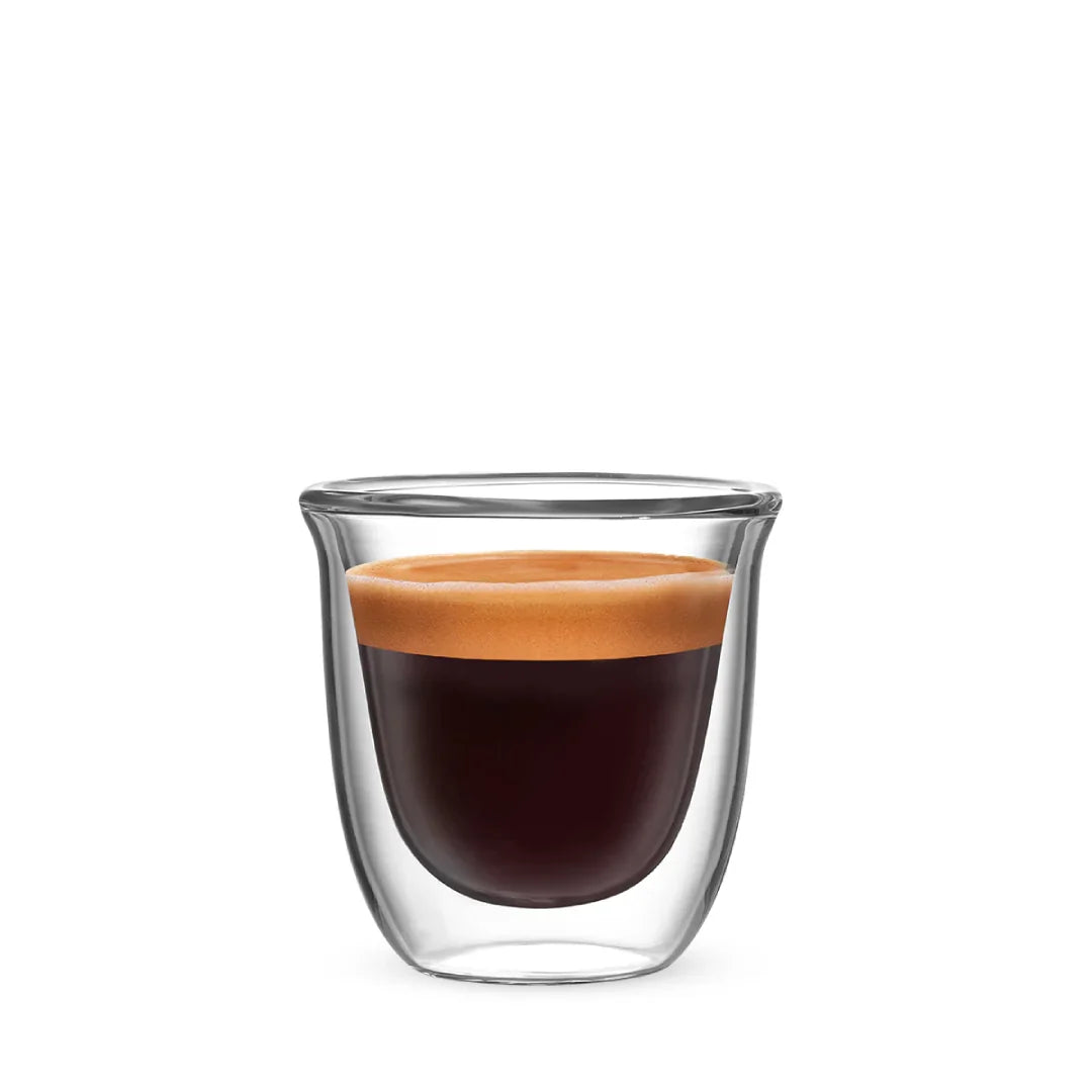 Bialetti Double Walled Glasses featuring a sleek design for enjoying coffee beverages