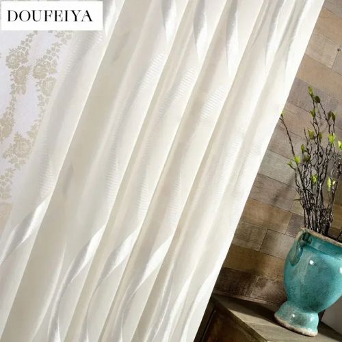 Elegant Sheer Tulle Curtain - High Shading for Home & Office Windows JESSANS