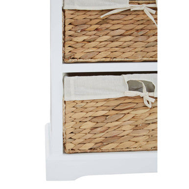 Orsina Drawer Chest with Woven Baskets Stylish Storage Orsina