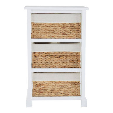 Orsina Drawer Chest with Woven Baskets Stylish Storage Orsina