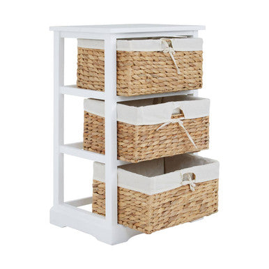 Orsina Drawer Chest with Woven Baskets Stylish Storage Orsina