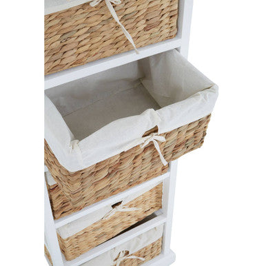 Orsina Drawer Chest with Stylish Woven Baskets Orsina