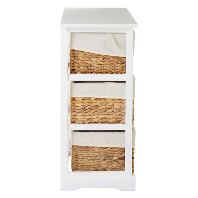 Orsina Stylish Drawer Chest with Woven Baskets Orsina
