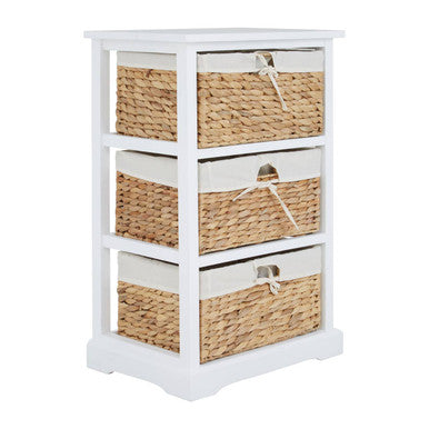 Orsina Drawer Chest with Woven Baskets Stylish Storage Orsina