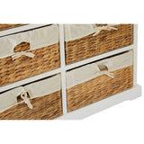 Orsina Stylish Drawer Chest with Woven Baskets Orsina