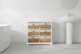 Orsina Stylish Drawer Chest with Woven Baskets Orsina