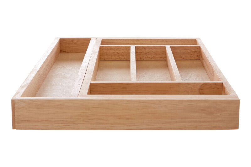 Orsina Wooden Drawer Organiser with Multiple Compartments for Efficient Pantry and Fridge Storage