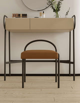 Modern Le Di Vita Dressing Table in Beige with Minimalist Design and Matching Chair