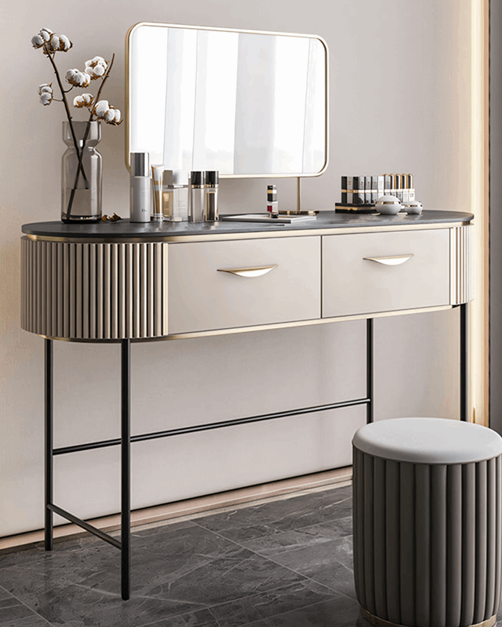 Elegant Le Di Vita Dressing Table with a sleek mirror and modern design for stylish interiors