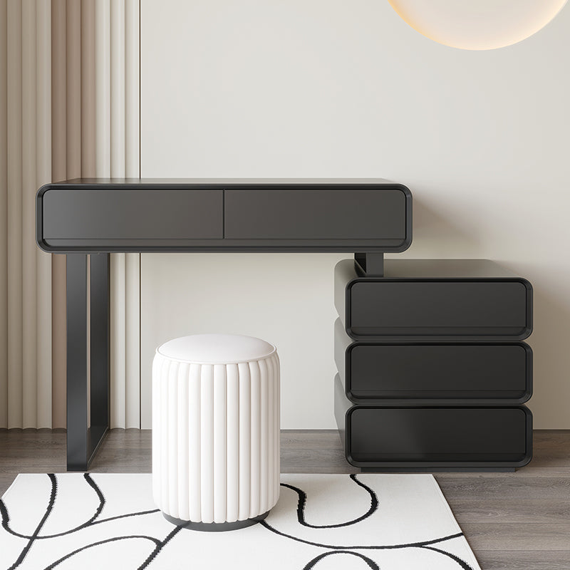 Le Di Vita Modern Dressing Table in Black with Sleek Lines and Minimalist Design