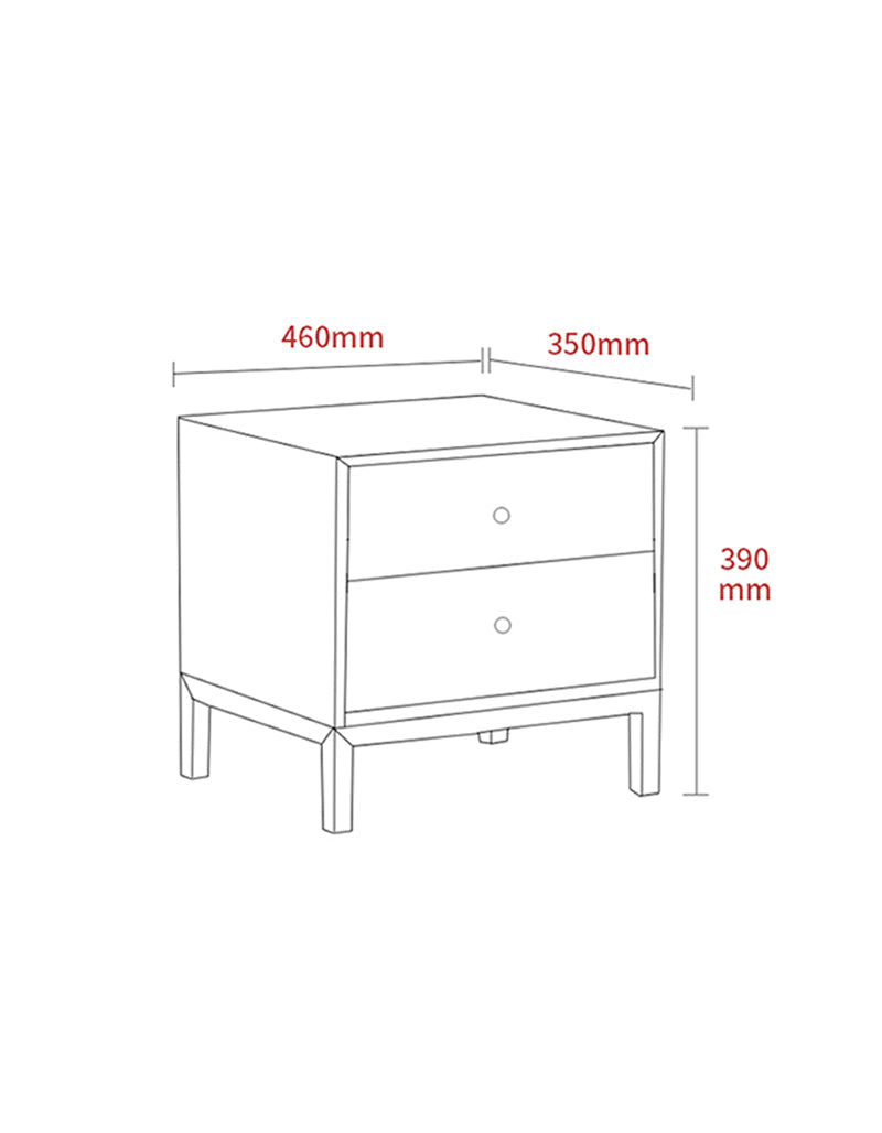 Le Di Vita Dressing Table with Two Drawers and Stylish Design for Elegant Bedrooms