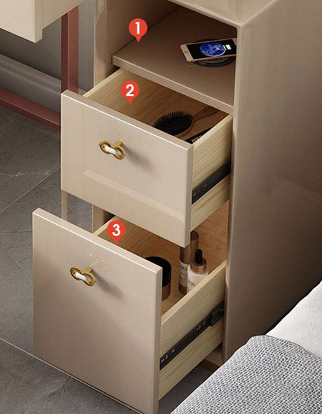 Le Di Vita Dressing Table with two spacious drawers for storage and a smooth top for makeup application