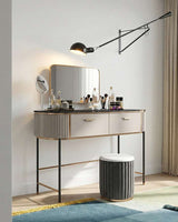 Le Di Vita Dressing Table with Mirror and Storage Drawers for Elegant Make-Up Display