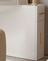 Le Di Vita modern white Dressing Table with sleek design and elegant gold handles