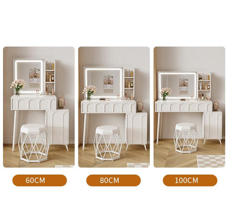 Le Di Vita Dressing Table available in three sizes with stylish design and built-in mirror