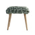 Le Di Vita Dressing Table Stool with Woven Velvet Seat and Wooden Legs for Stylish Decor